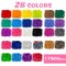 17500+ Rubber Loom Bands with 3 Layer Pink Container, 28 Colors, 600 S-Clips, 352 Beads, 40 Cartoon Pendant, Bracelet Making Refill Kit for Kids